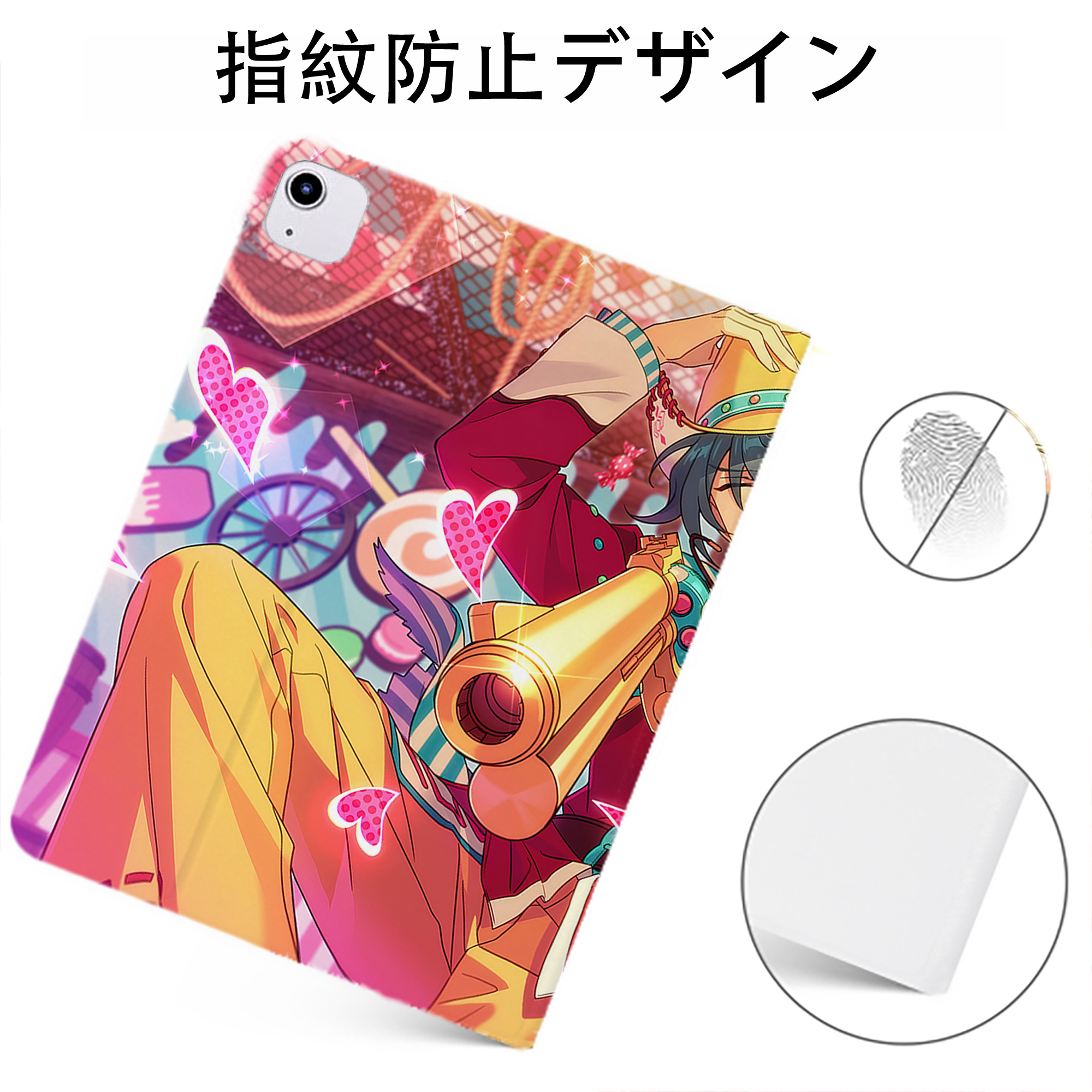 （画像用） あんさんぶるスターズ! Ensemble Stars IPadケース ペンホルダー付き ブックスタイルデザイン
